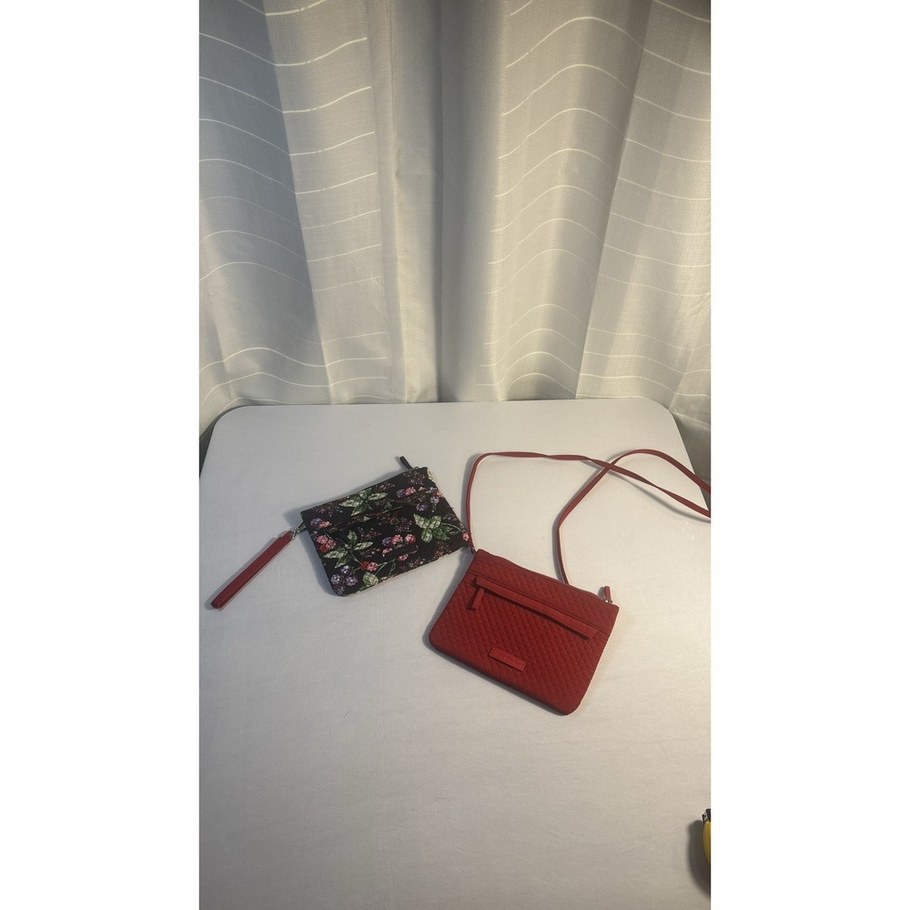Vera Bradley Winter Berry Custom Two Iconic‎ Crossbody Bags Wristlet 3-Way RDID